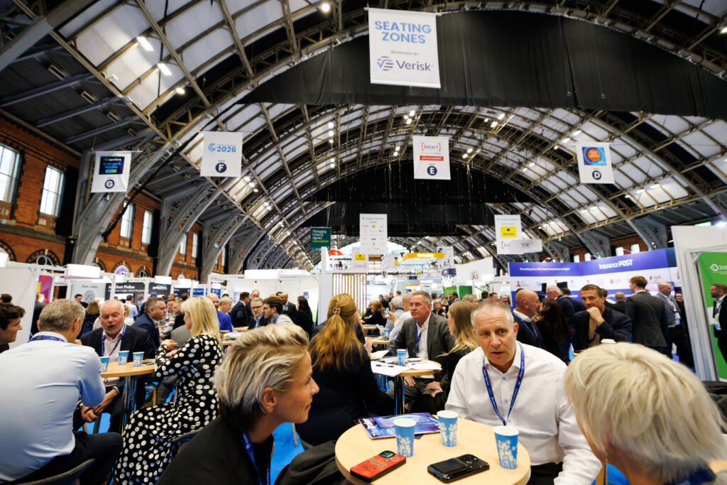 People networking in the Exhibition Hall