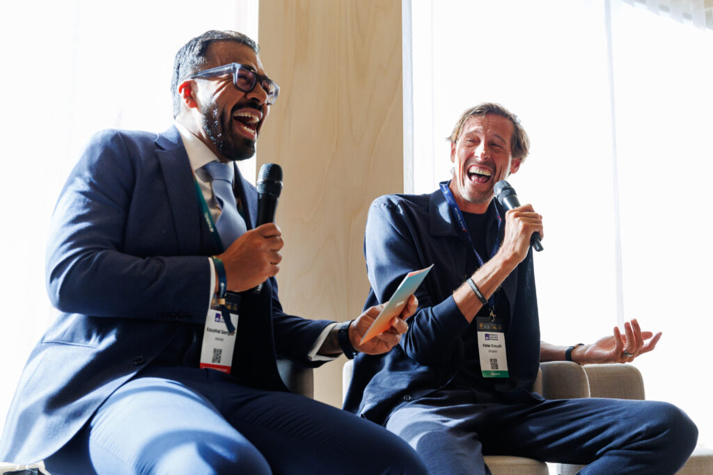 Peter Crouch at the Men's Mental Health Breakfast