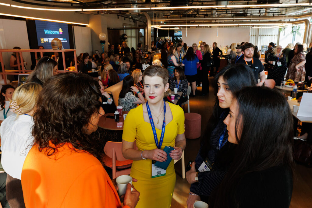 Networking at Women in Insurance Breakfast